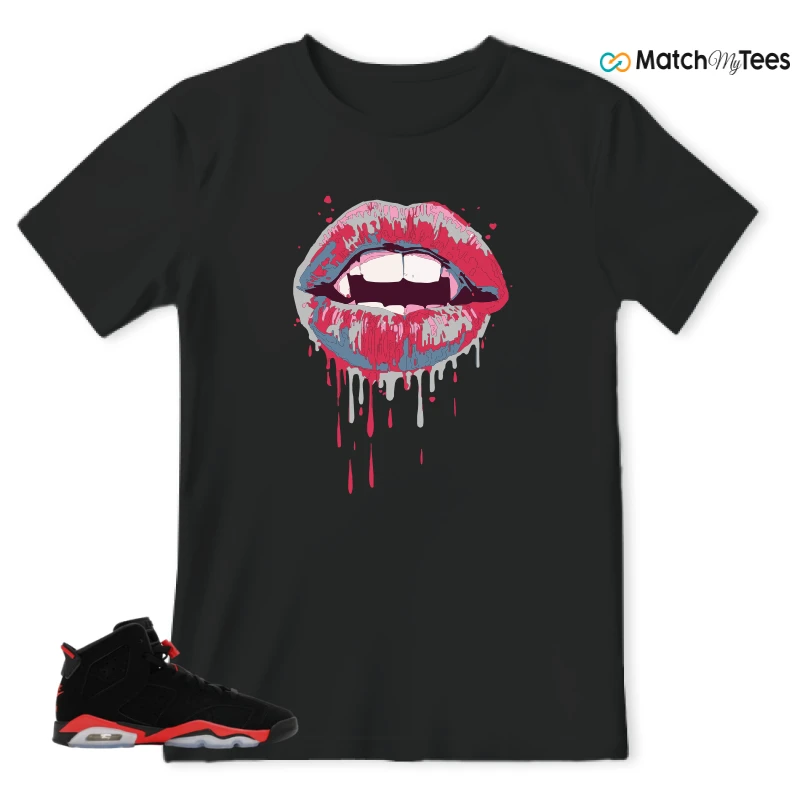 NIKE AIR JORDAN 6 REVERSE INFRARED SALESMAN SNEAKER Matching Tees t-shirt
