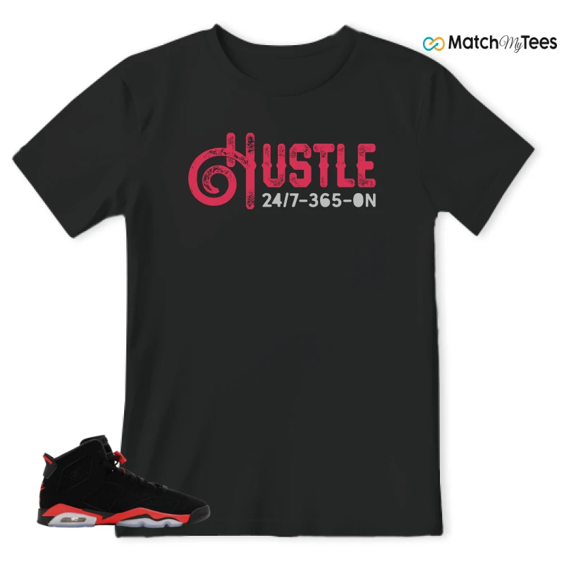 NIKE AIR JORDAN 6 REVERSE INFRARED SALESMAN SNEAKER Matching Tees t-shirt