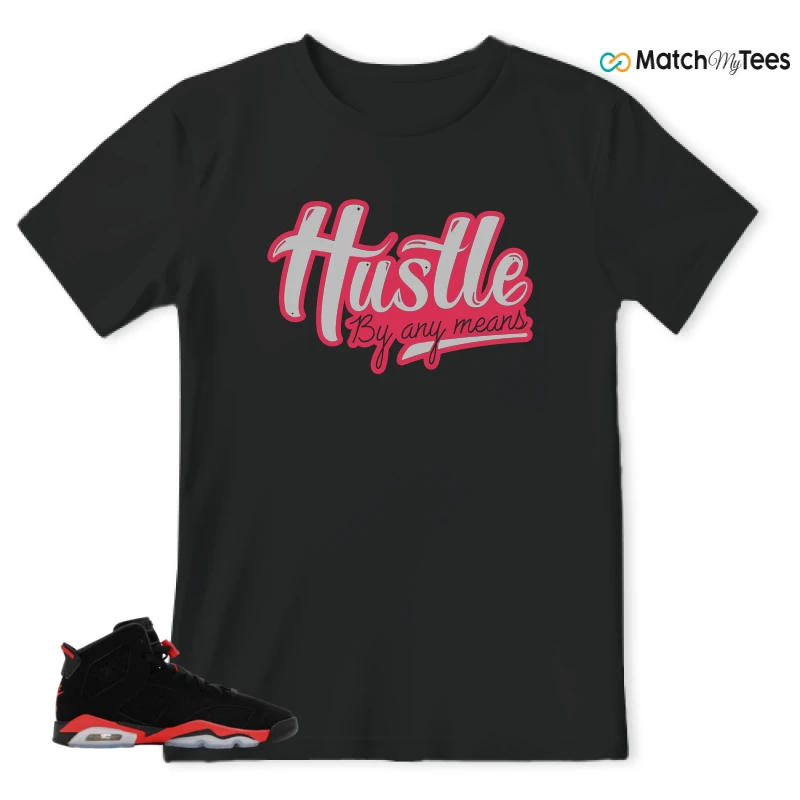 NIKE AIR JORDAN 6 REVERSE INFRARED SALESMAN SNEAKER Matching Tees t-shirt