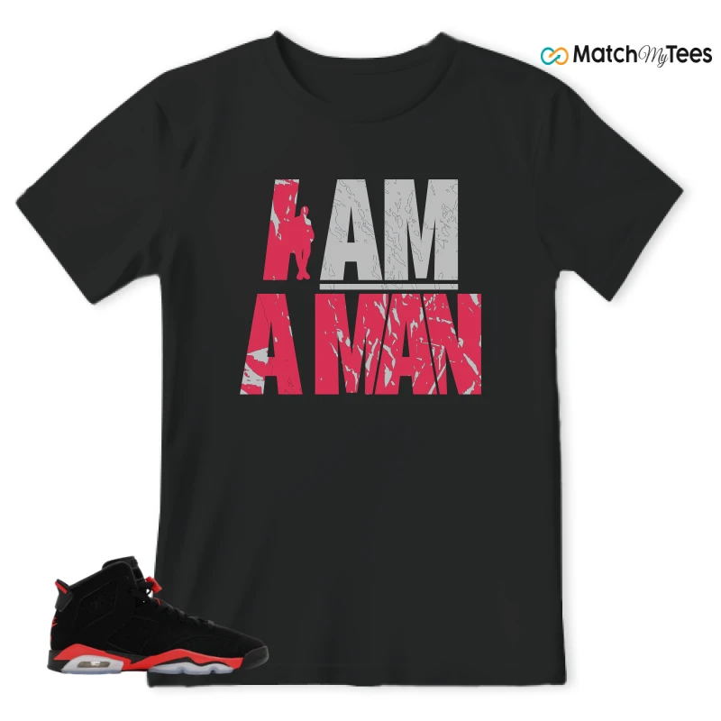 NIKE AIR JORDAN 6 REVERSE INFRARED SALESMAN SNEAKER Matching Tees t-shirt