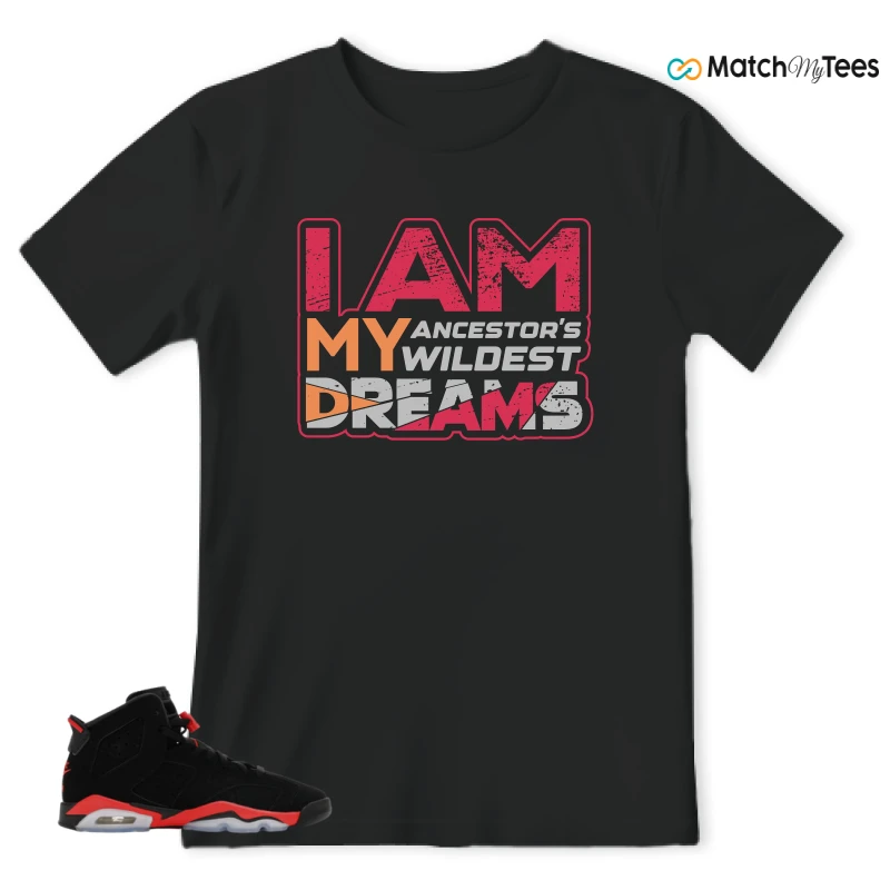 NIKE AIR JORDAN 6 REVERSE INFRARED SALESMAN SNEAKER Matching Tees t-shirt
