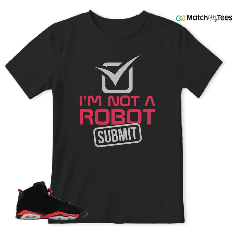 NIKE AIR JORDAN 6 REVERSE INFRARED SALESMAN SNEAKER Matching Tees t-shirt