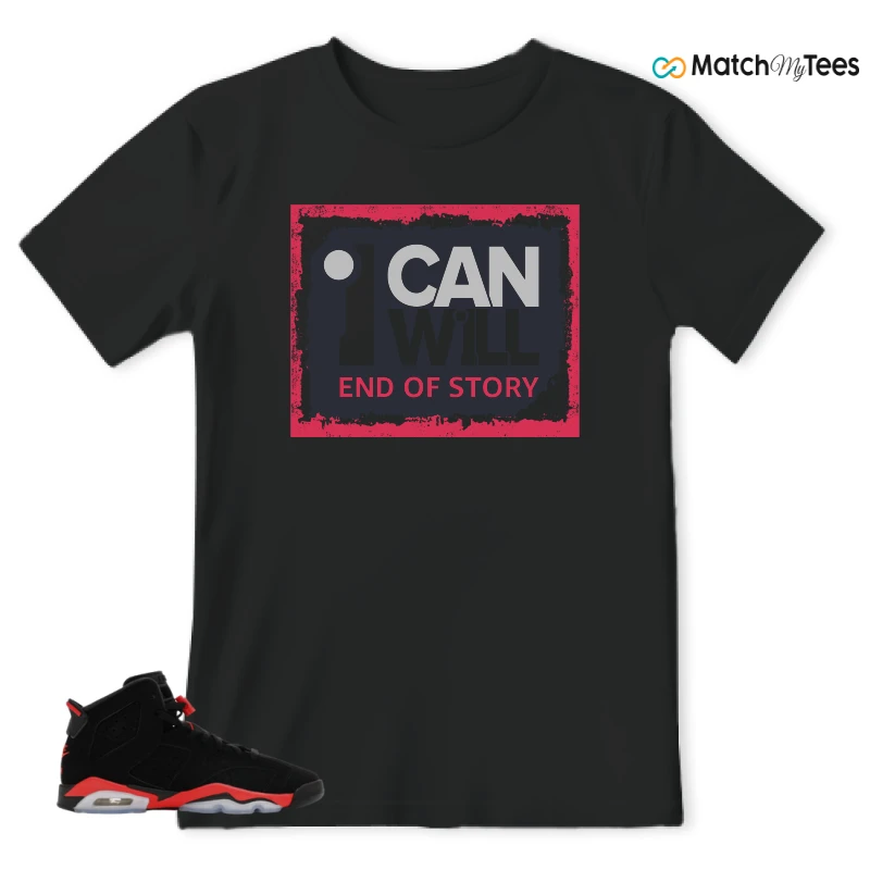 NIKE AIR JORDAN 6 REVERSE INFRARED SALESMAN SNEAKER Matching Tees t-shirt