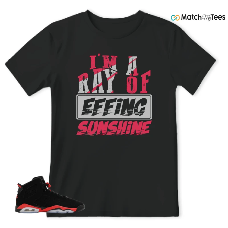 NIKE AIR JORDAN 6 REVERSE INFRARED SALESMAN SNEAKER Matching Tees t-shirt