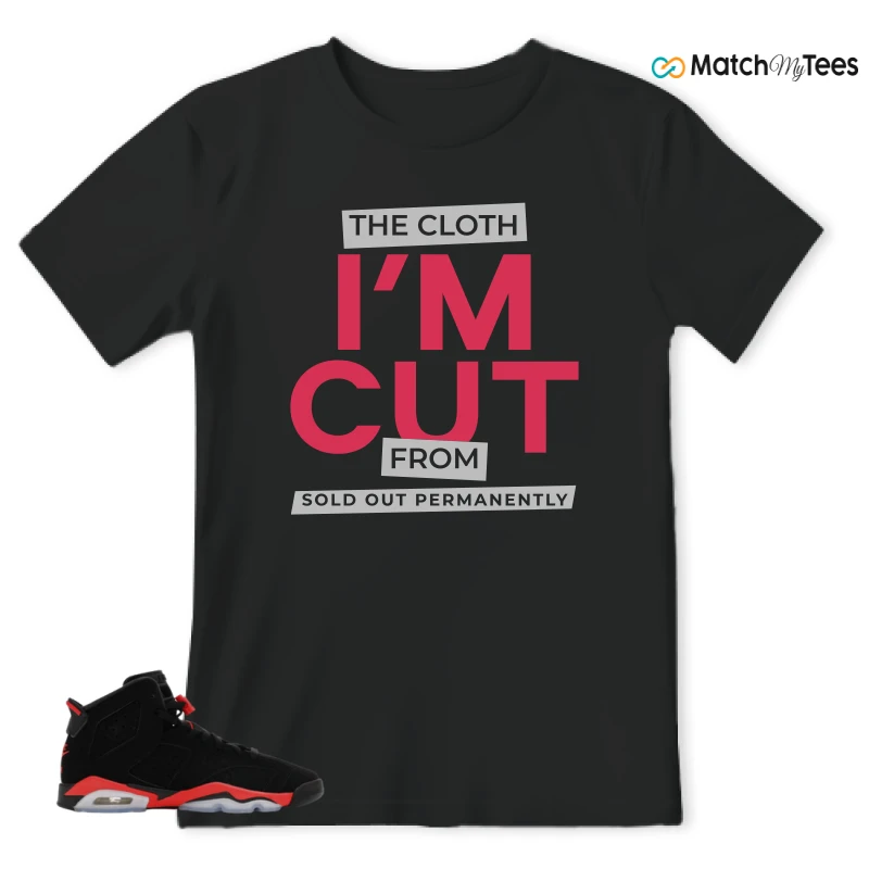 NIKE AIR JORDAN 6 REVERSE INFRARED SALESMAN SNEAKER Matching Tees t-shirt