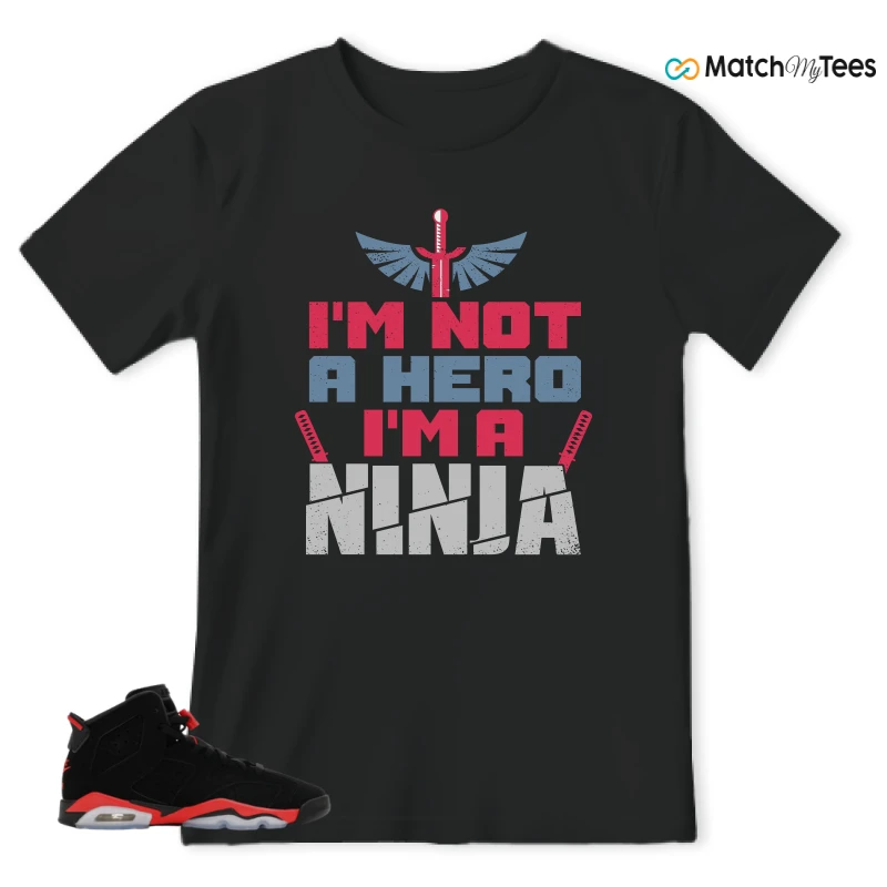 NIKE AIR JORDAN 6 REVERSE INFRARED SALESMAN SNEAKER Matching Tees t-shirt