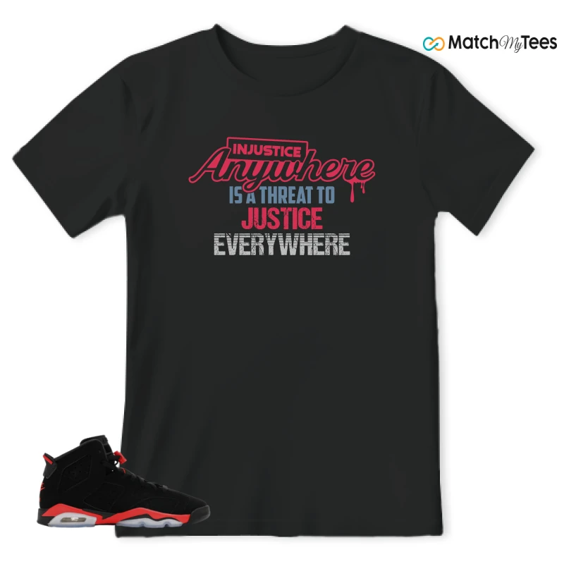 NIKE AIR JORDAN 6 REVERSE INFRARED SALESMAN SNEAKER Matching Tees t-shirt