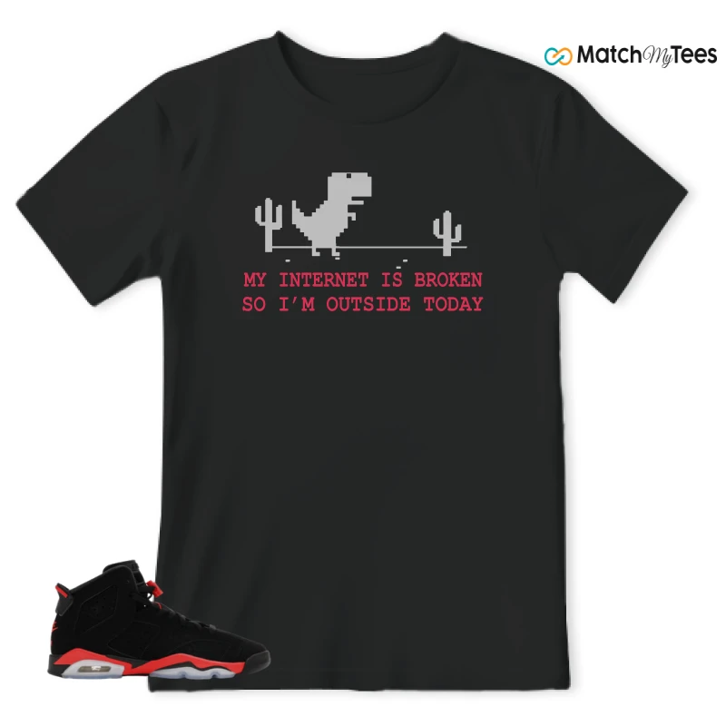 NIKE AIR JORDAN 6 REVERSE INFRARED SALESMAN SNEAKER Matching Tees t-shirt