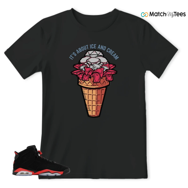 NIKE AIR JORDAN 6 REVERSE INFRARED SALESMAN SNEAKER Matching Tees t-shirt