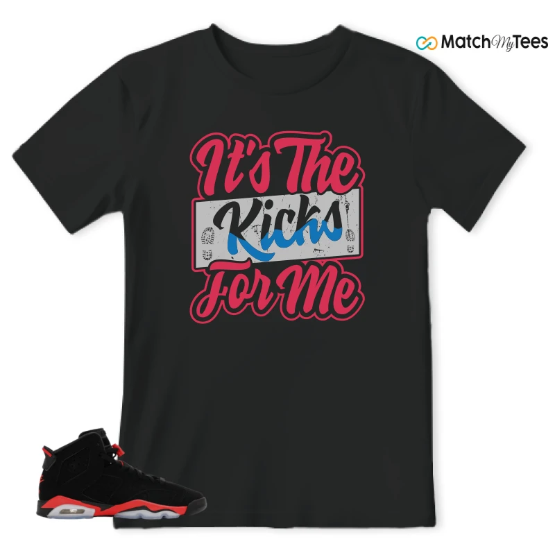 NIKE AIR JORDAN 6 REVERSE INFRARED SALESMAN SNEAKER Matching Tees t-shirt
