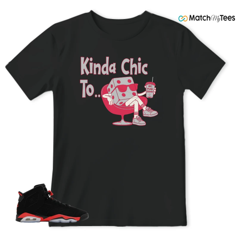 NIKE AIR JORDAN 6 REVERSE INFRARED SALESMAN SNEAKER Matching Tees t-shirt