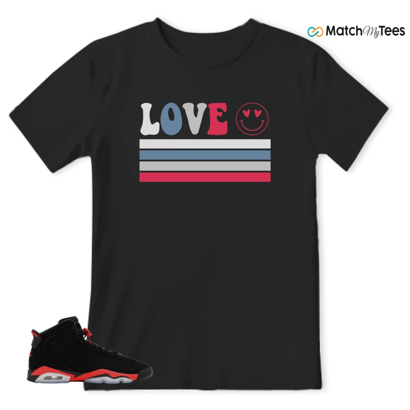 NIKE AIR JORDAN 6 REVERSE INFRARED SALESMAN SNEAKER Matching Tees t-shirt