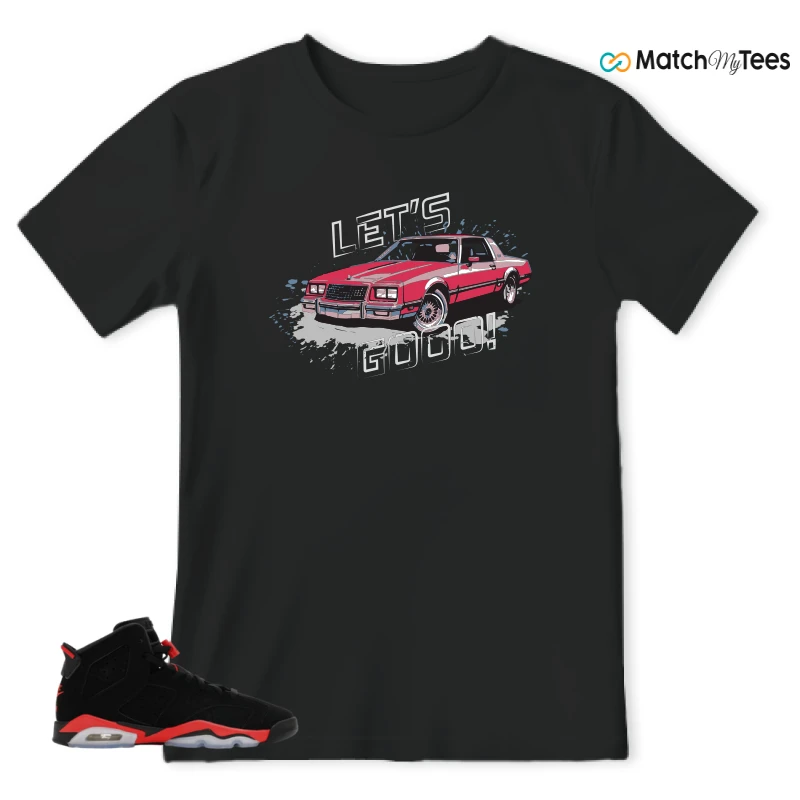 NIKE AIR JORDAN 6 REVERSE INFRARED SALESMAN SNEAKER Matching Tees t-shirt