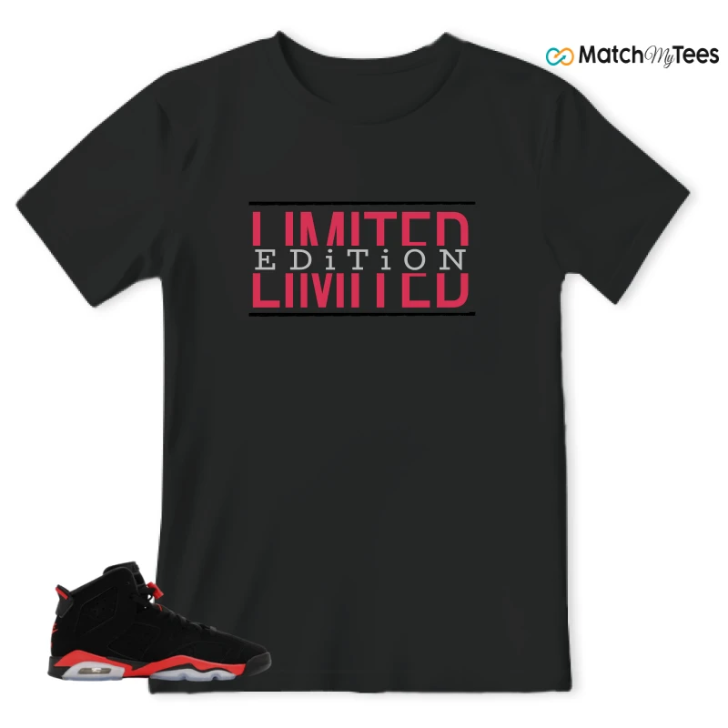 NIKE AIR JORDAN 6 REVERSE INFRARED SALESMAN SNEAKER Matching Tees t-shirt