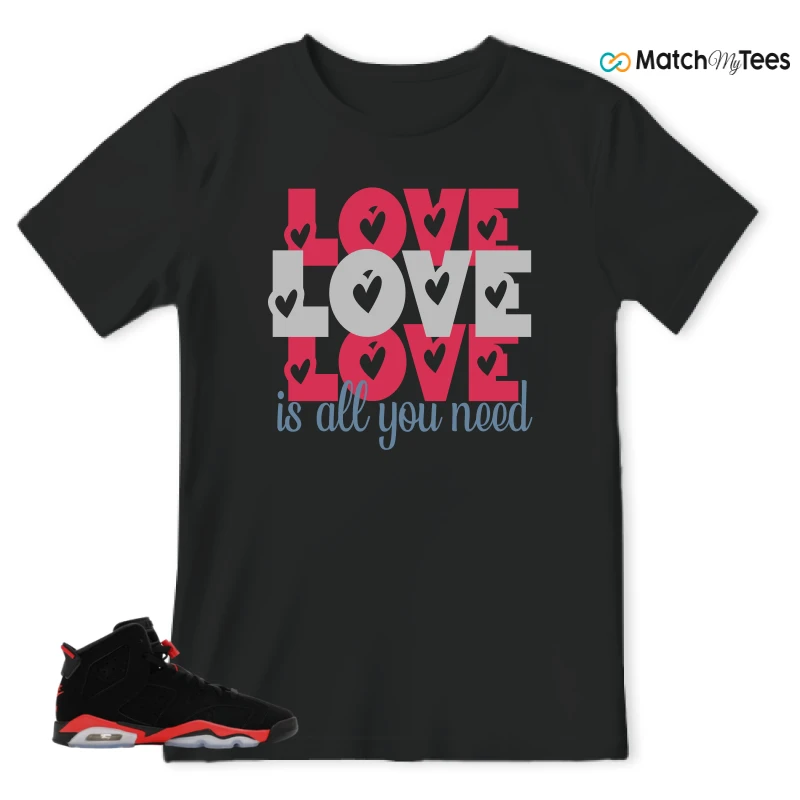 NIKE AIR JORDAN 6 REVERSE INFRARED SALESMAN SNEAKER Matching Tees t-shirt