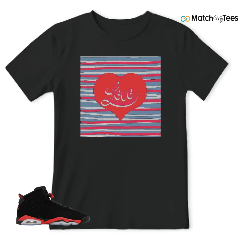 NIKE AIR JORDAN 6 REVERSE INFRARED SALESMAN SNEAKER Matching Tees t-shirt