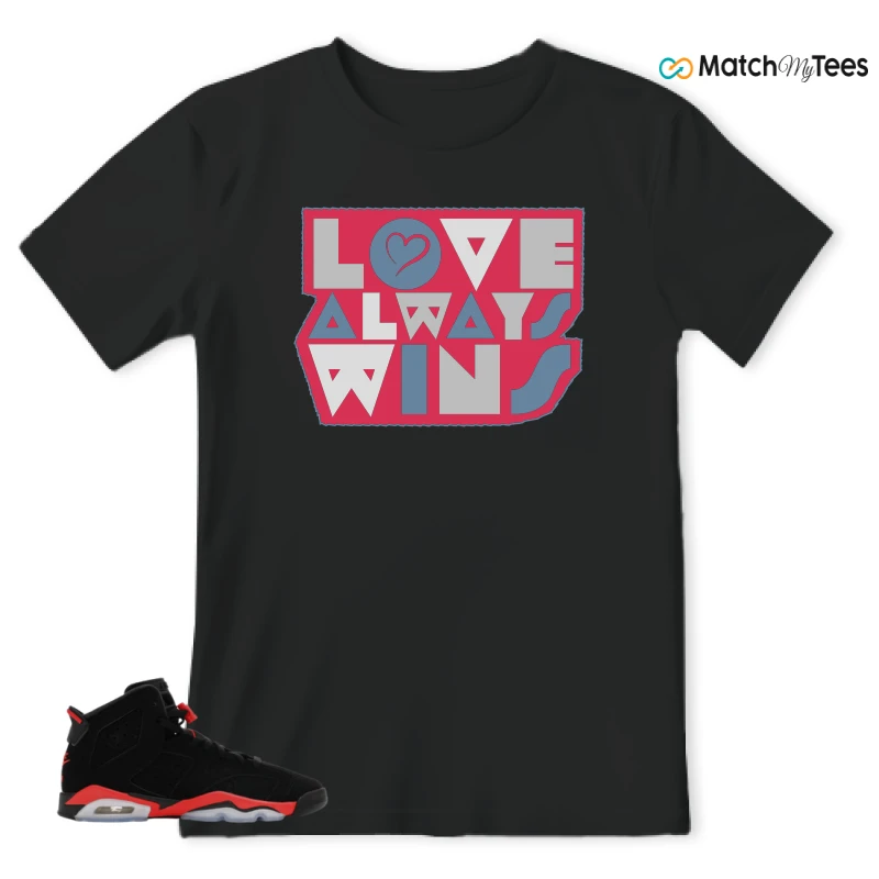 NIKE AIR JORDAN 6 REVERSE INFRARED SALESMAN SNEAKER Matching Tees t-shirt