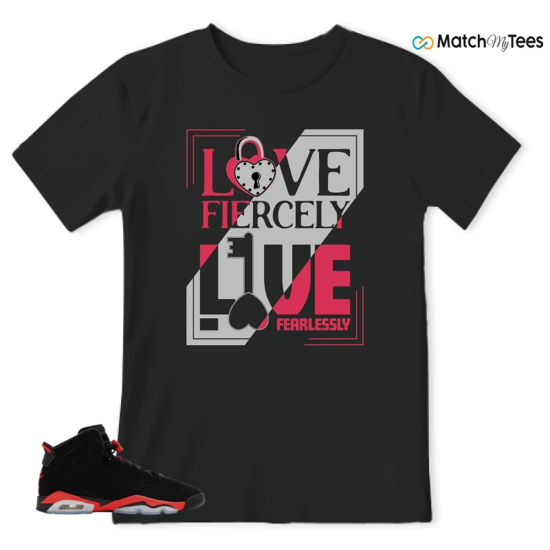 NIKE AIR JORDAN 6 REVERSE INFRARED SALESMAN SNEAKER Matching Tees t-shirt