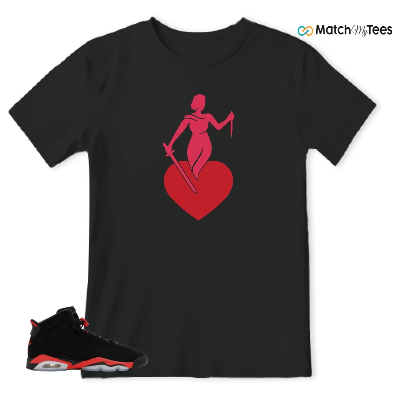 NIKE AIR JORDAN 6 REVERSE INFRARED SALESMAN SNEAKER Matching Tees t-shirt
