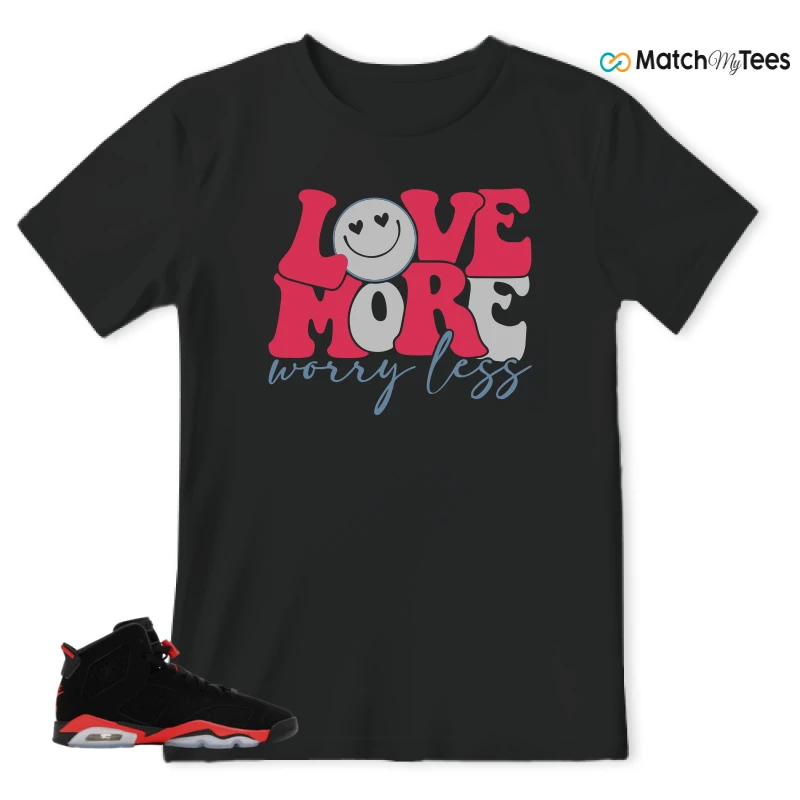 NIKE AIR JORDAN 6 REVERSE INFRARED SALESMAN SNEAKER Matching Tees t-shirt