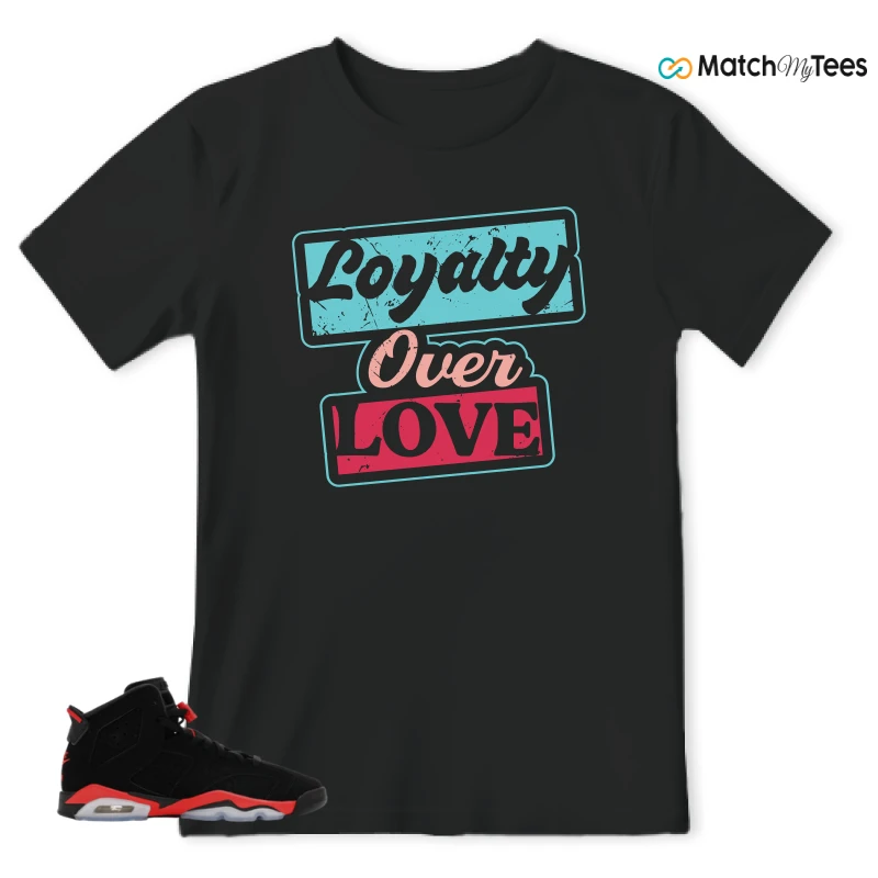 NIKE AIR JORDAN 6 REVERSE INFRARED SALESMAN SNEAKER Matching Tees t-shirt