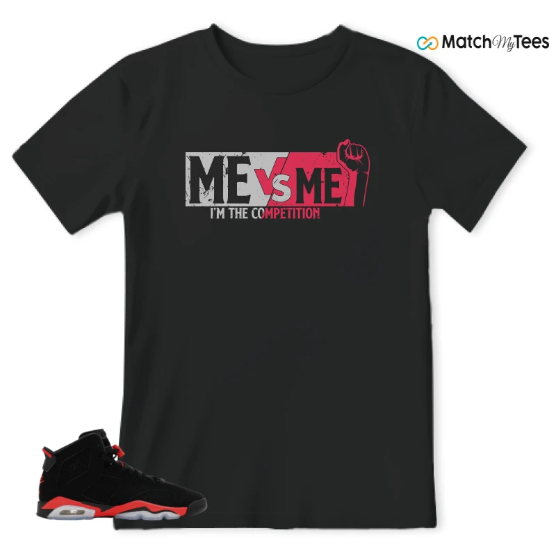 NIKE AIR JORDAN 6 REVERSE INFRARED SALESMAN SNEAKER Matching Tees t-shirt