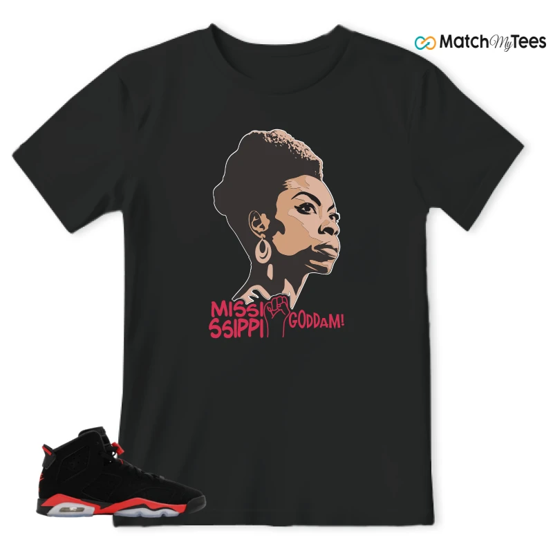 NIKE AIR JORDAN 6 REVERSE INFRARED SALESMAN SNEAKER Matching Tees t-shirt