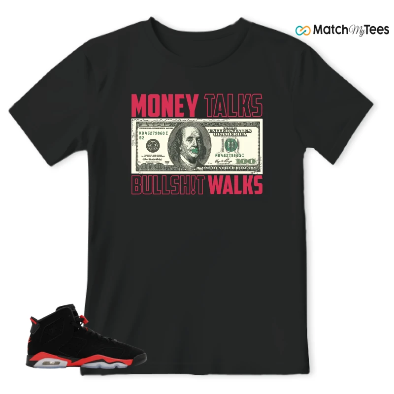 NIKE AIR JORDAN 6 REVERSE INFRARED SALESMAN SNEAKER Matching Tees t-shirt
