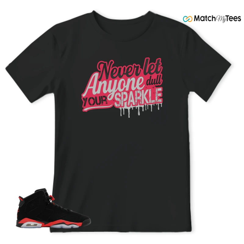 NIKE AIR JORDAN 6 REVERSE INFRARED SALESMAN SNEAKER Matching Tees t-shirt