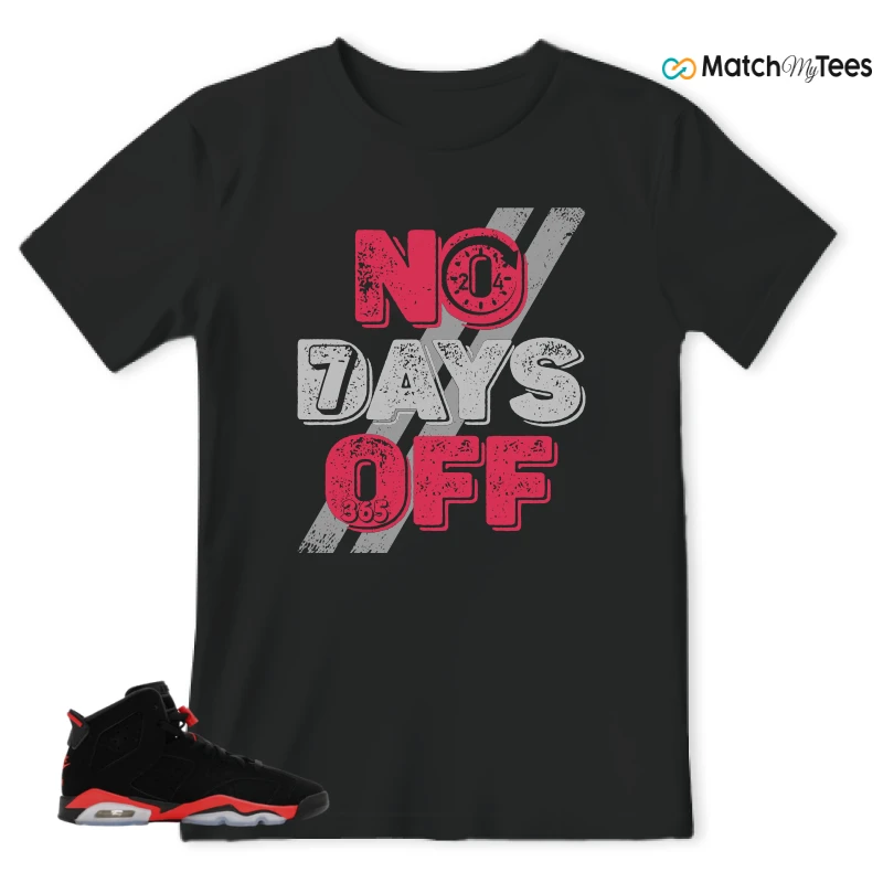 NIKE AIR JORDAN 6 REVERSE INFRARED SALESMAN SNEAKER Matching Tees t-shirt