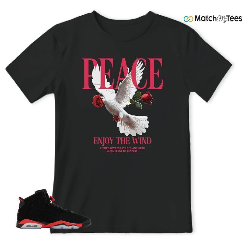NIKE AIR JORDAN 6 REVERSE INFRARED SALESMAN SNEAKER Matching Tees t-shirt