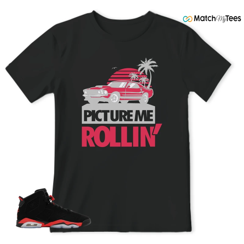 NIKE AIR JORDAN 6 REVERSE INFRARED SALESMAN SNEAKER Matching Tees t-shirt