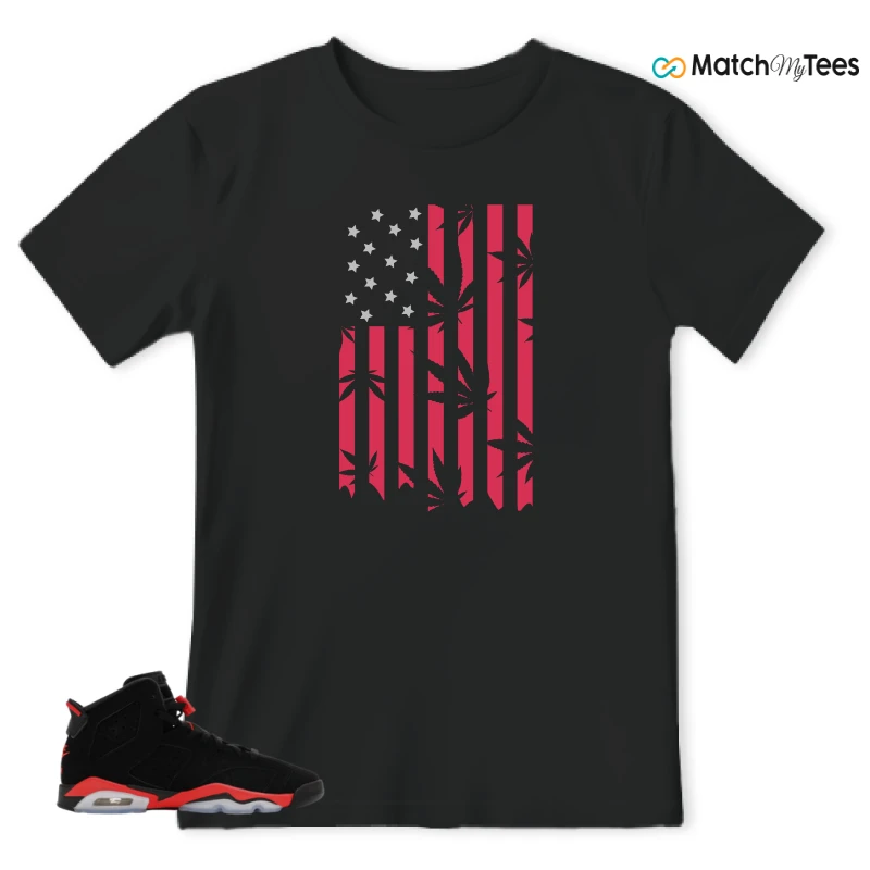 NIKE AIR JORDAN 6 REVERSE INFRARED SALESMAN SNEAKER Matching Tees t-shirt