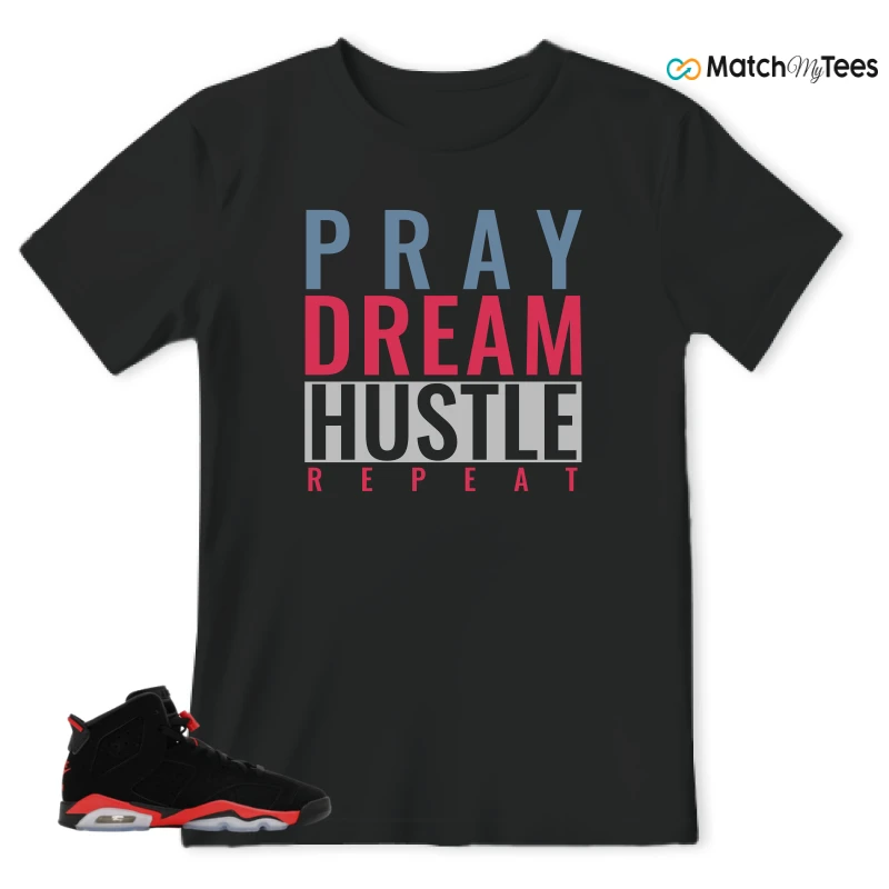 NIKE AIR JORDAN 6 REVERSE INFRARED SALESMAN SNEAKER Matching Tees t-shirt