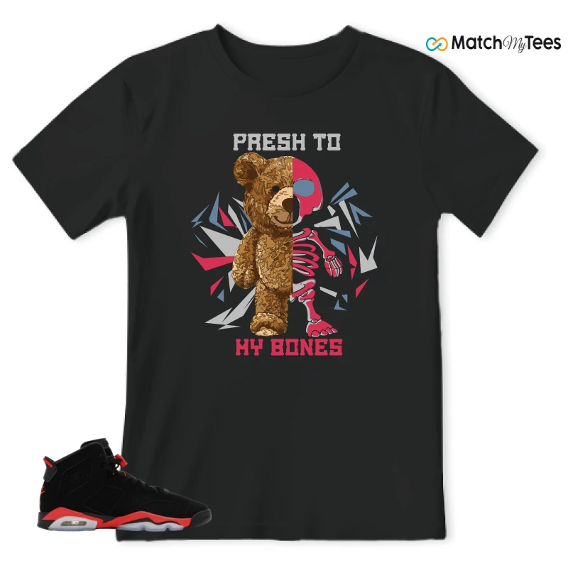 NIKE AIR JORDAN 6 REVERSE INFRARED SALESMAN SNEAKER Matching Tees t-shirt