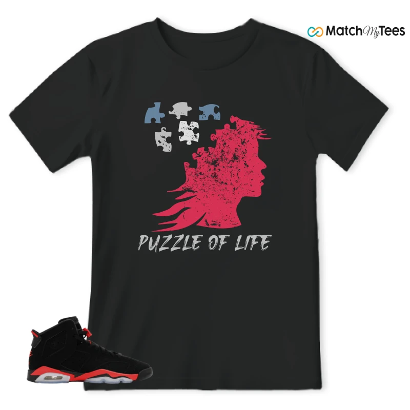 NIKE AIR JORDAN 6 REVERSE INFRARED SALESMAN SNEAKER Matching Tees t-shirt
