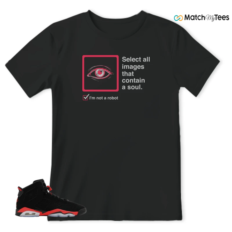 NIKE AIR JORDAN 6 REVERSE INFRARED SALESMAN SNEAKER Matching Tees t-shirt