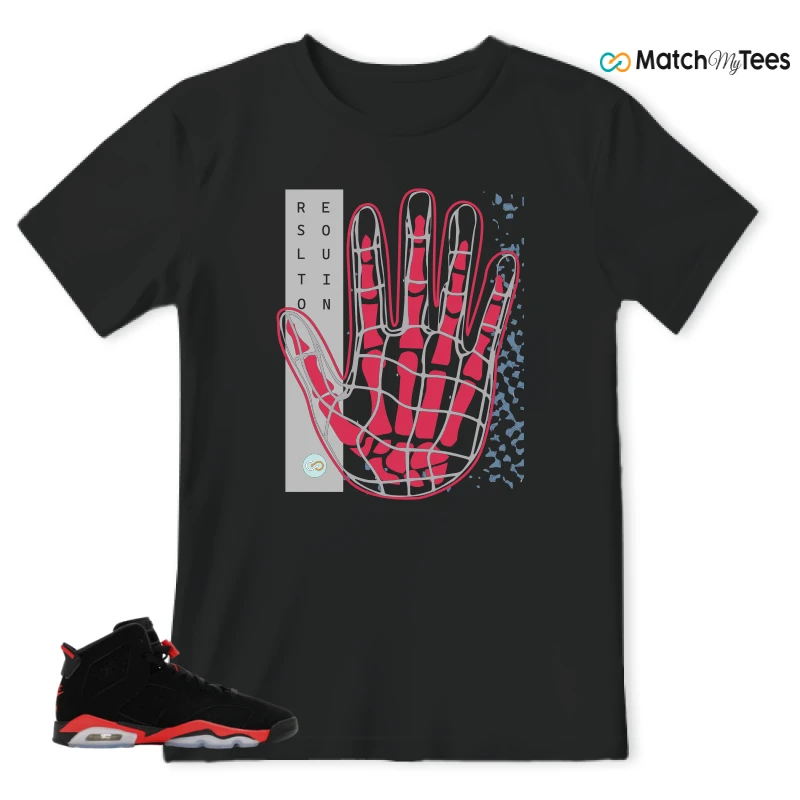NIKE AIR JORDAN 6 REVERSE INFRARED SALESMAN SNEAKER Matching Tees t-shirt