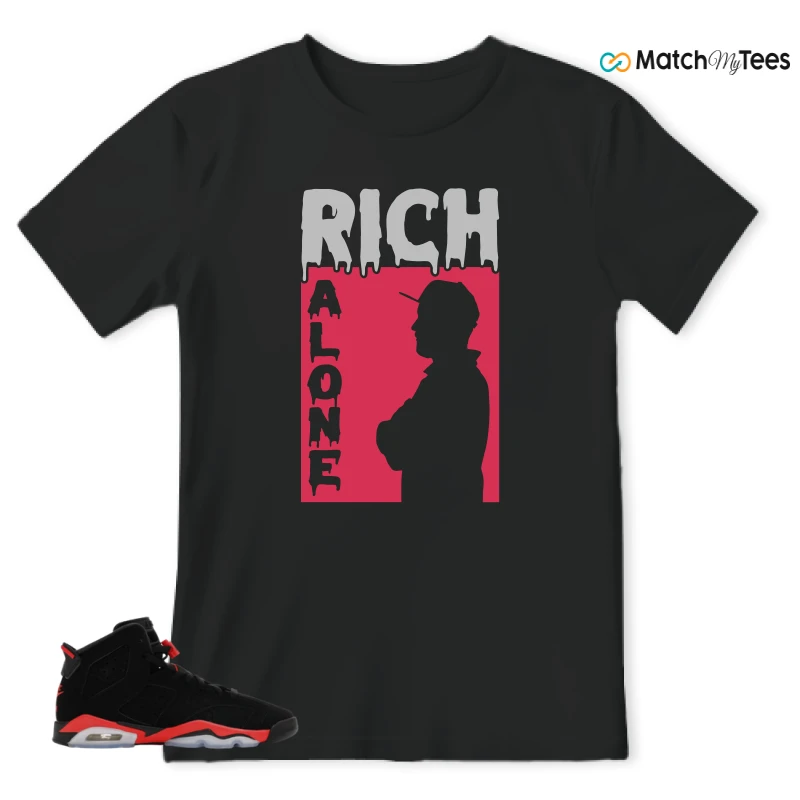 NIKE AIR JORDAN 6 REVERSE INFRARED SALESMAN SNEAKER Matching Tees t-shirt