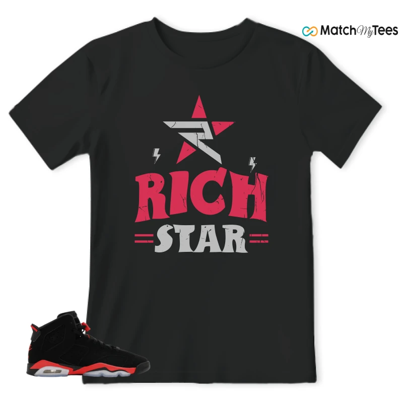NIKE AIR JORDAN 6 REVERSE INFRARED SALESMAN SNEAKER Matching Tees t-shirt