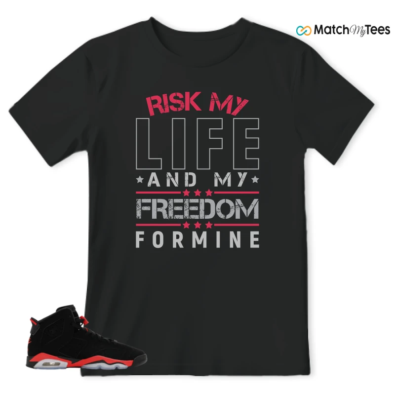 NIKE AIR JORDAN 6 REVERSE INFRARED SALESMAN SNEAKER Matching Tees t-shirt