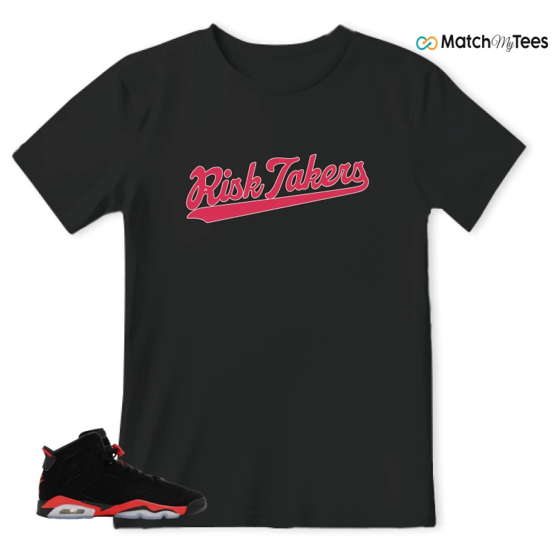 NIKE AIR JORDAN 6 REVERSE INFRARED SALESMAN SNEAKER Matching Tees t-shirt