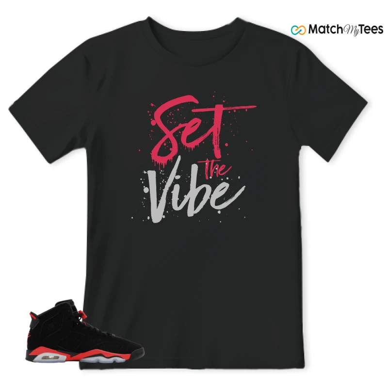 NIKE AIR JORDAN 6 REVERSE INFRARED SALESMAN SNEAKER Matching Tees t-shirt