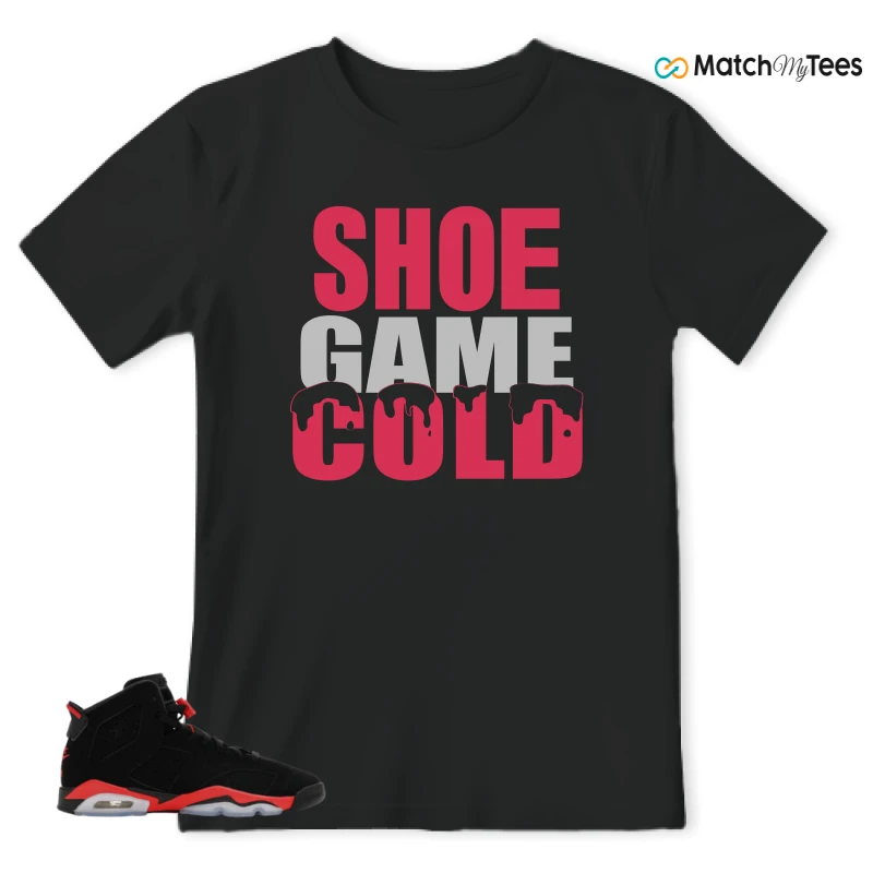 NIKE AIR JORDAN 6 REVERSE INFRARED SALESMAN SNEAKER Matching Tees t-shirt
