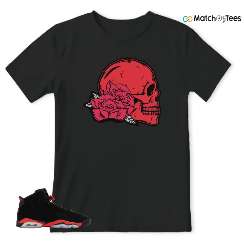 NIKE AIR JORDAN 6 REVERSE INFRARED SALESMAN SNEAKER Matching Tees t-shirt