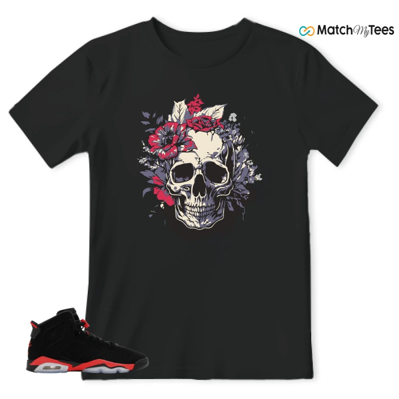NIKE AIR JORDAN 6 REVERSE INFRARED SALESMAN SNEAKER Matching Tees t-shirt