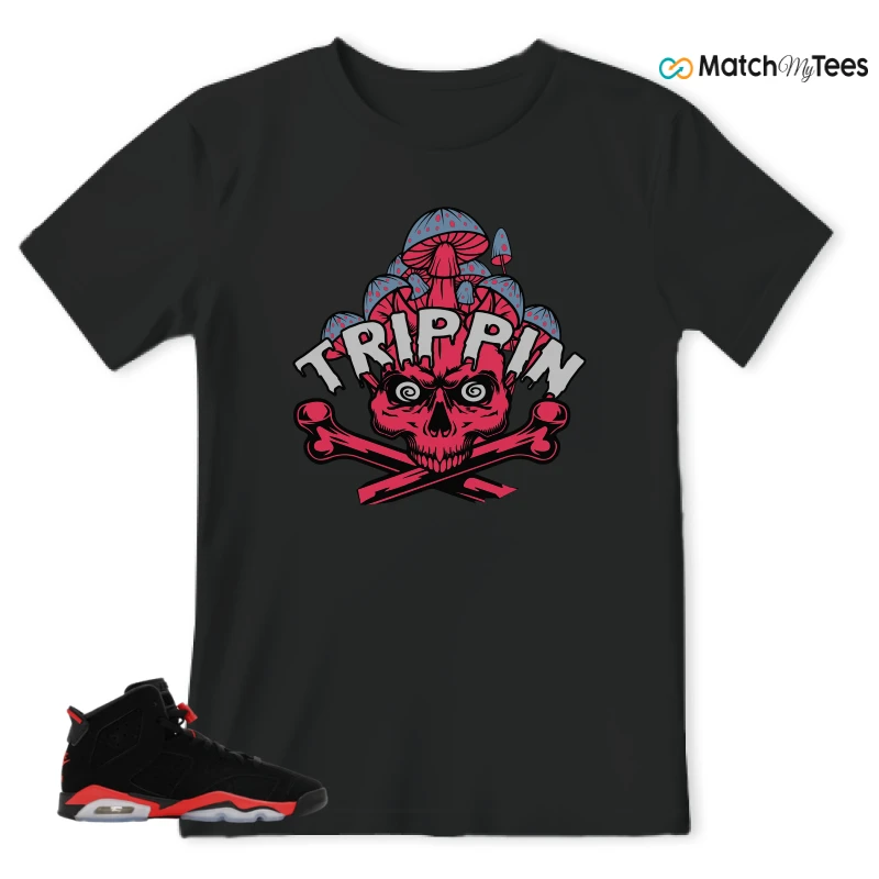 NIKE AIR JORDAN 6 REVERSE INFRARED SALESMAN SNEAKER Matching Tees t-shirt