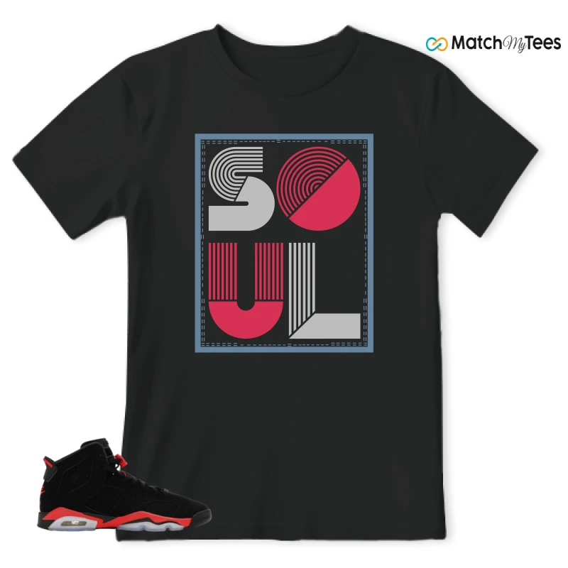 NIKE AIR JORDAN 6 REVERSE INFRARED SALESMAN SNEAKER Matching Tees t-shirt