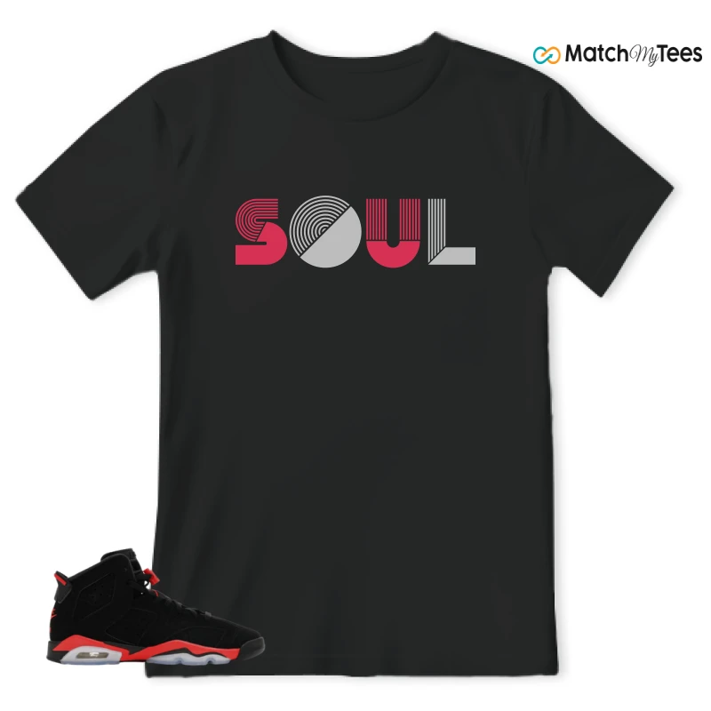 NIKE AIR JORDAN 6 REVERSE INFRARED SALESMAN SNEAKER Matching Tees t-shirt
