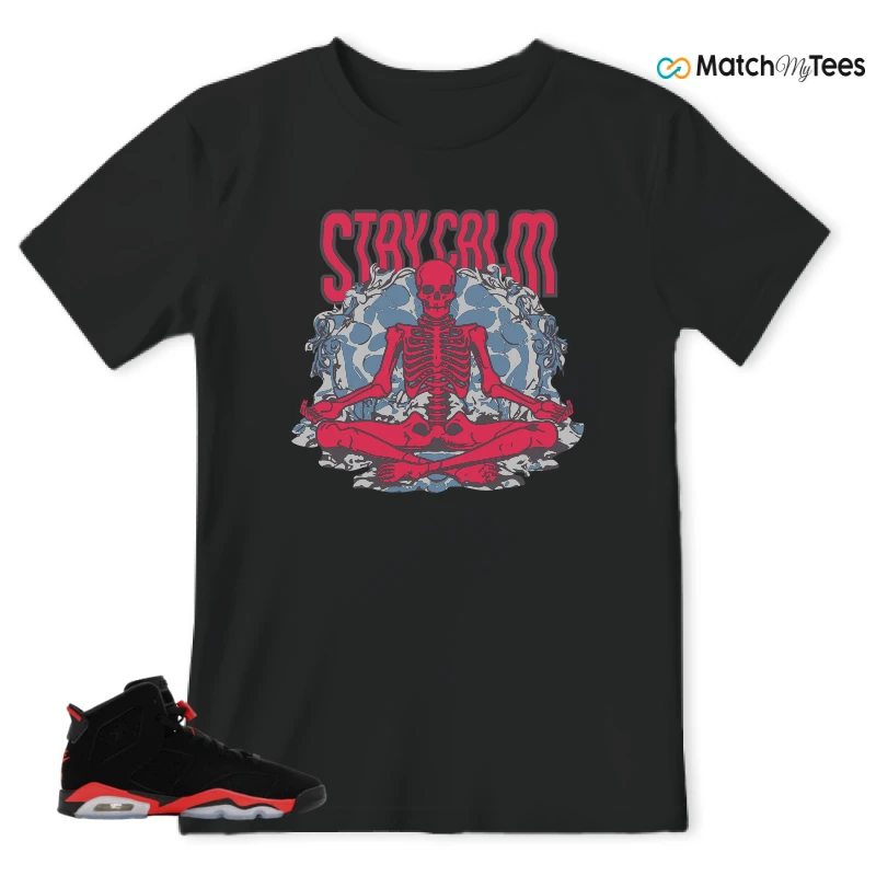 NIKE AIR JORDAN 6 REVERSE INFRARED SALESMAN SNEAKER Matching Tees t-shirt